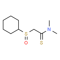 ChemSpider 2D Image | 2-(Cyclohexylsulfinyl)-N,N-dimethylethanethioamide | C10H19NOS2