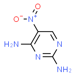 ChemSpider 2D Image | 5-Nitro-2,4-pyrimidinediamine | C4H5N5O2
