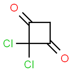 ChemSpider 2D Image | 2,2-Dichloro-1,3-cyclobutanedione | C4H2Cl2O2
