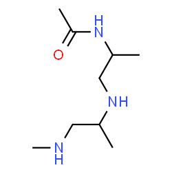 ChemSpider 2D Image | N-(1-{[1-(Methylamino)-2-propanyl]amino}-2-propanyl)acetamide | C9H21N3O