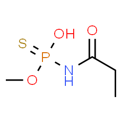 ChemSpider 2D Image | O-Methyl hydrogen propionylphosphoramidothioate | C4H10NO3PS
