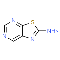 ChemSpider 2D Image | [1,3]Thiazolo[5,4-d]pyrimidin-2-amine | C5H4N4S