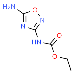 ChemSpider 2D Image | Ethyl (5-amino-1,2,4-oxadiazol-3-yl)carbamate | C5H8N4O3