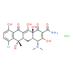 ChemSpider 2D Image | 4-epi-Chlortetracycline (hydrochloride) | C22H24Cl2N2O8