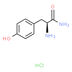 ChemSpider 2D Image | L-Tyrosine amide | C9H13ClN2O2