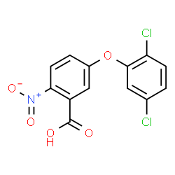 ChemSpider 2D Image | 5-(2,5-Dichlorophenoxy)-2-nitrobenzoic acid | C13H7Cl2NO5