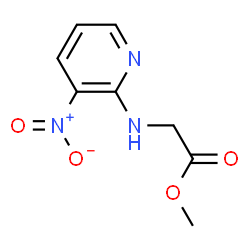 ChemSpider 2D Image | Methyl N-(3-nitro-2-pyridinyl)glycinate | C8H9N3O4