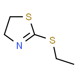 ChemSpider 2D Image | 2-(Ethylsulfanyl)-4,5-dihydro-1,3-thiazole | C5H9NS2