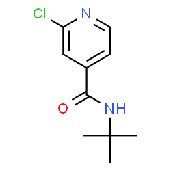 ChemSpider 2D Image | N-tert-Butyl-2-chloropyridine-4-carboxamide | C10H13ClN2O