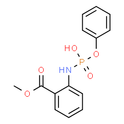 ChemSpider 2D Image | Methyl 2-{[hydroxy(phenoxy)phosphoryl]amino}benzoate | C14H14NO5P