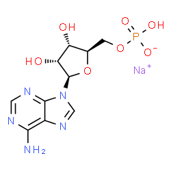 ChemSpider 2D Image | ADENOSINE PHOSPHATE MONOSODIUM | C10H13N5NaO7P