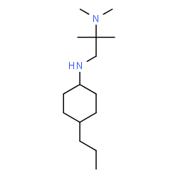 ChemSpider 2D Image | N~2~,N~2~,2-Trimethyl-N~1~-(4-propylcyclohexyl)-1,2-propanediamine | C15H32N2