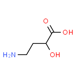 ChemSpider 2D Image | 2-hydroxy-4-amino butylic acid | C4H9NO3
