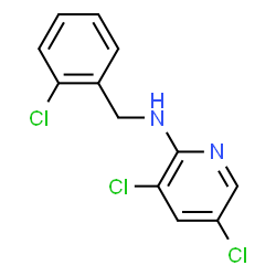ChemSpider 2D Image | 3,5-Dichloro-N-(2-chlorobenzyl)-2-pyridinamine | C12H9Cl3N2