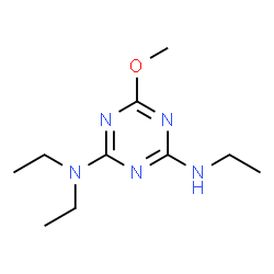 ChemSpider 2D Image | N,N,N'-Triethyl-6-methoxy-1,3,5-triazine-2,4-diamine | C10H19N5O