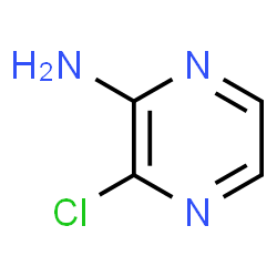 ChemSpider 2D Image | 3-Chloro-2-pyrazinamine | C4H4ClN3