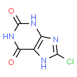 ChemSpider 2D Image | 8-Cl-X | C5H3ClN4O2