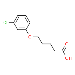 ChemSpider 2D Image | 5-(3-Chlorophenoxy)pentanoic acid | C11H13ClO3