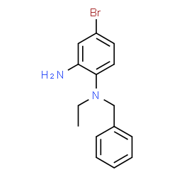 ChemSpider 2D Image | N1-benzyl-4-bromo-N1-ethylbenzene-1,2-diamine | C15H17BrN2