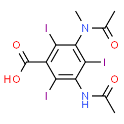 ChemSpider 2D Image | Metrizoic acid | C12H11I3N2O4