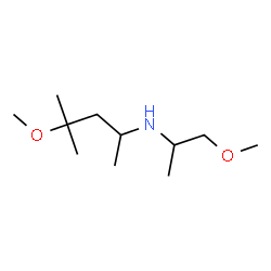 ChemSpider 2D Image | 4-Methoxy-N-(1-methoxy-2-propanyl)-4-methyl-2-pentanamine | C11H25NO2