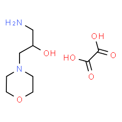 ChemSpider 2D Image | 1-Amino-3-(4-morpholinyl)-2-propanol ethanedioate (1:1) | C9H18N2O6