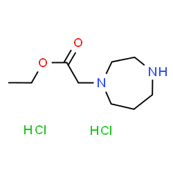 ChemSpider 2D Image | Ethyl 1,4-diazepan-1-ylacetate dihydrochloride | C9H20Cl2N2O2