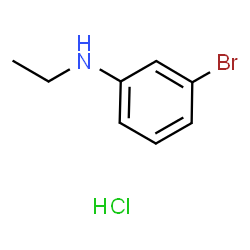 ChemSpider 2D Image | 3-Bromo-N-ethylaniline hydrochloride (1:1) | C8H11BrClN