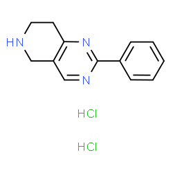 ChemSpider 2D Image | 2-Phenyl-5,6,7,8-tetrahydropyrido[4,3-d]pyrimidine dihydrochloride | C13H15Cl2N3