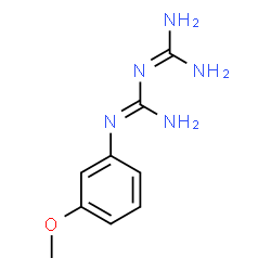 ChemSpider 2D Image | 1-(Diaminomethylene)-2-(3-methoxyphenyl)guanidine | C9H13N5O