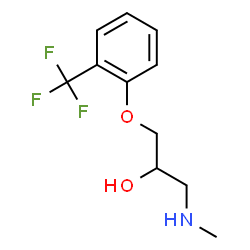 ChemSpider 2D Image | 1-(Methylamino)-3-[2-(trifluoromethyl)phenoxy]-2-propanol | C11H14F3NO2