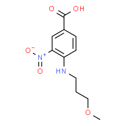 ChemSpider 2D Image | 4-[(3-Methoxypropyl)amino]-3-nitrobenzoic acid | C11H14N2O5
