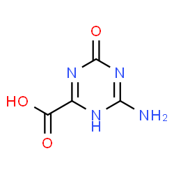 ChemSpider 2D Image | 6-Amino-4-oxo-1,4-dihydro-1,3,5-triazine-2-carboxylic acid | C4H4N4O3