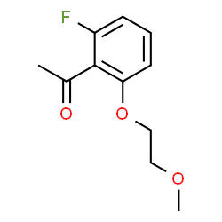 ChemSpider 2D Image | 1-[2-Fluoro-6-(2-methoxyethoxy)phenyl]ethanone | C11H13FO3