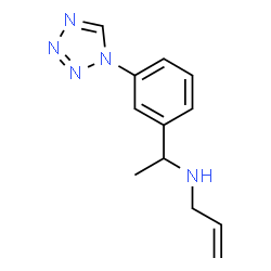 ChemSpider 2D Image | N-{1-[3-(1H-Tetrazol-1-yl)phenyl]ethyl}-2-propen-1-amine | C12H15N5