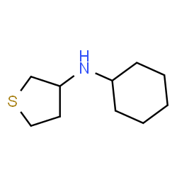 ChemSpider 2D Image | N-Cyclohexyltetrahydro-3-thiophenamine | C10H19NS