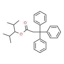 ChemSpider 2D Image | 2,4-Dimethyl-3-pentanyl 3,3,3-triphenylpropanoate | C28H32O2