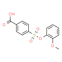 ChemSpider 2D Image | 4-[(2-Methoxyphenoxy)sulfonyl]benzoic acid | C14H12O6S