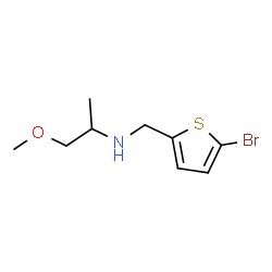ChemSpider 2D Image | N-[(5-Bromo-2-thienyl)methyl]-1-methoxy-2-propanamine | C9H14BrNOS