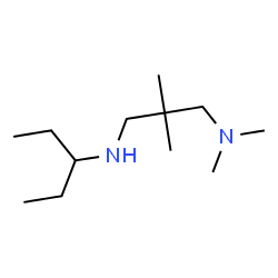 ChemSpider 2D Image | N,N,2,2-Tetramethyl-N'-(3-pentanyl)-1,3-propanediamine | C12H28N2