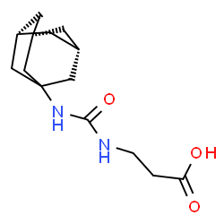 ChemSpider 2D Image | N-[(3s,5s,7s)-Adamantan-1-ylcarbamoyl]-beta-alanine | C14H22N2O3