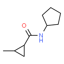 ChemSpider 2D Image | N-Cyclopentyl-2-methylcyclopropanecarboxamide | C10H17NO