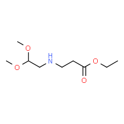 ChemSpider 2D Image | Ethyl N-(2,2-dimethoxyethyl)-beta-alaninate | C9H19NO4