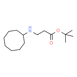 ChemSpider 2D Image | tert-Butyl N-cyclooctyl-beta-alaninate | C15H29NO2