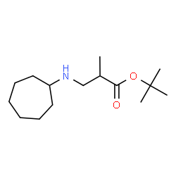 ChemSpider 2D Image | tert-butyl 3-(cycloheptylamino)-2-methylpropanoate | C15H29NO2