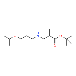 ChemSpider 2D Image | tert-butyl 3-[(3-isopropoxypropyl)amino]-2-methylpropanoate | C14H29NO3