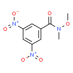 ChemSpider 2D Image | N-Methoxy-N-methyl-3,5-dinitrobenzamide | C9H9N3O6