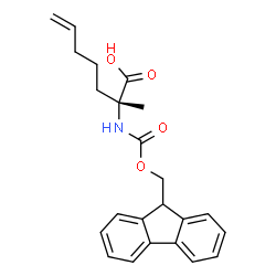 ChemSpider 2D Image | Fmoc-(R)-2-(pentenyl)Ala-OH | C23H25NO4