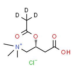 ChemSpider 2D Image | Acetyl-L-carnitine-d3 chloride | C9H15D3ClNO4