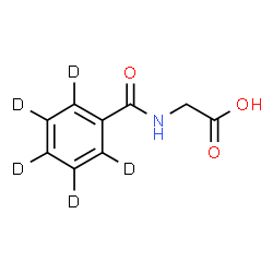 ChemSpider 2D Image | N-Benzoyl-d5-glycine | C9H4D5NO3